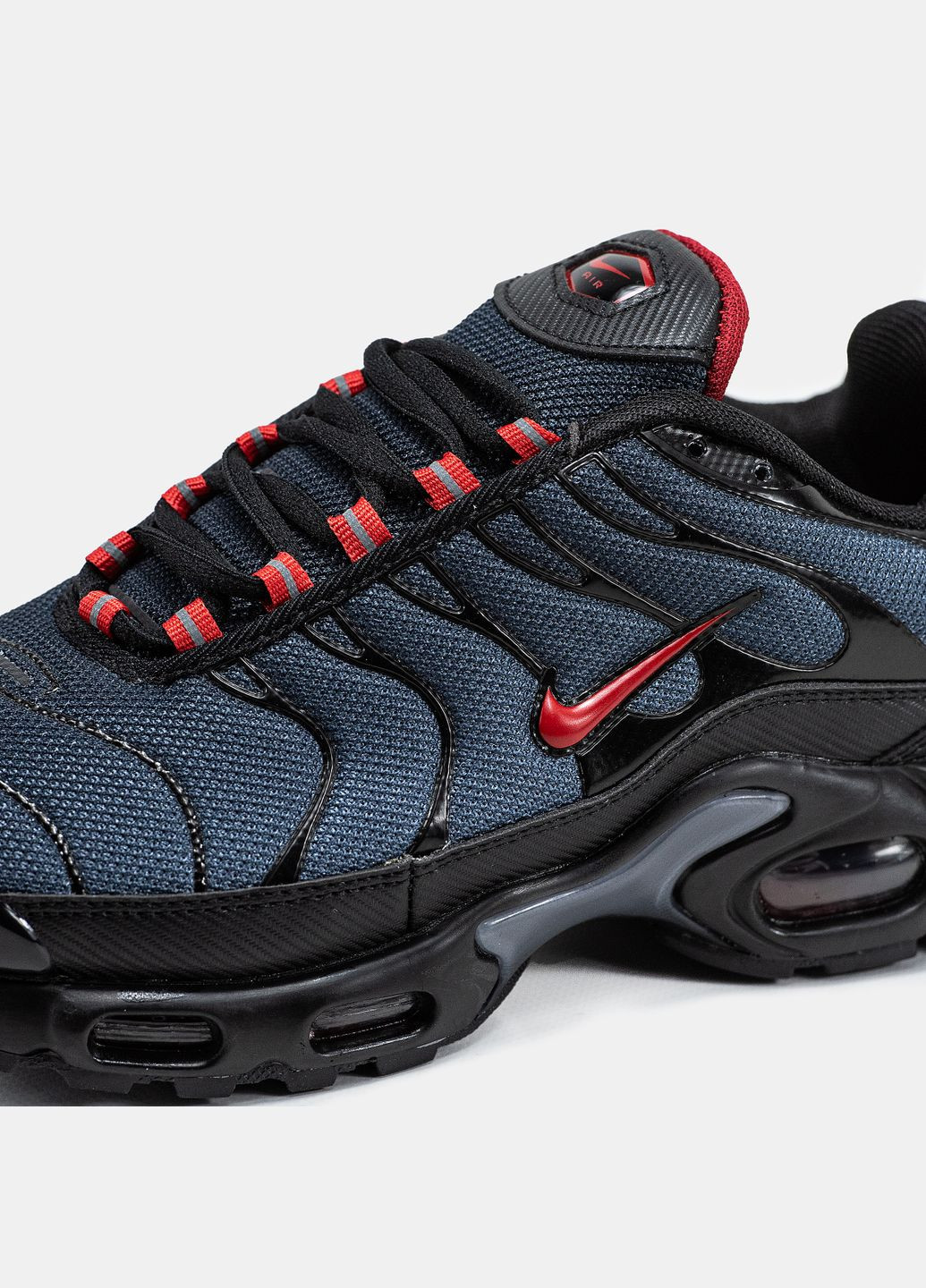 Чорні Осінні кросівки чоловічі nike air max tn plus black | найк аір макс тн плюс чорні No Brand