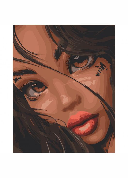 Картина по номерам Девушка Мовка 40*50 см ArtCraft 10231-AC Art Craft (321968064)