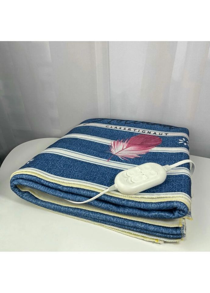 Электропростынь с двумя зонами 155x170 с цветным рисунком Турция байка 74692 Lux (317733342)