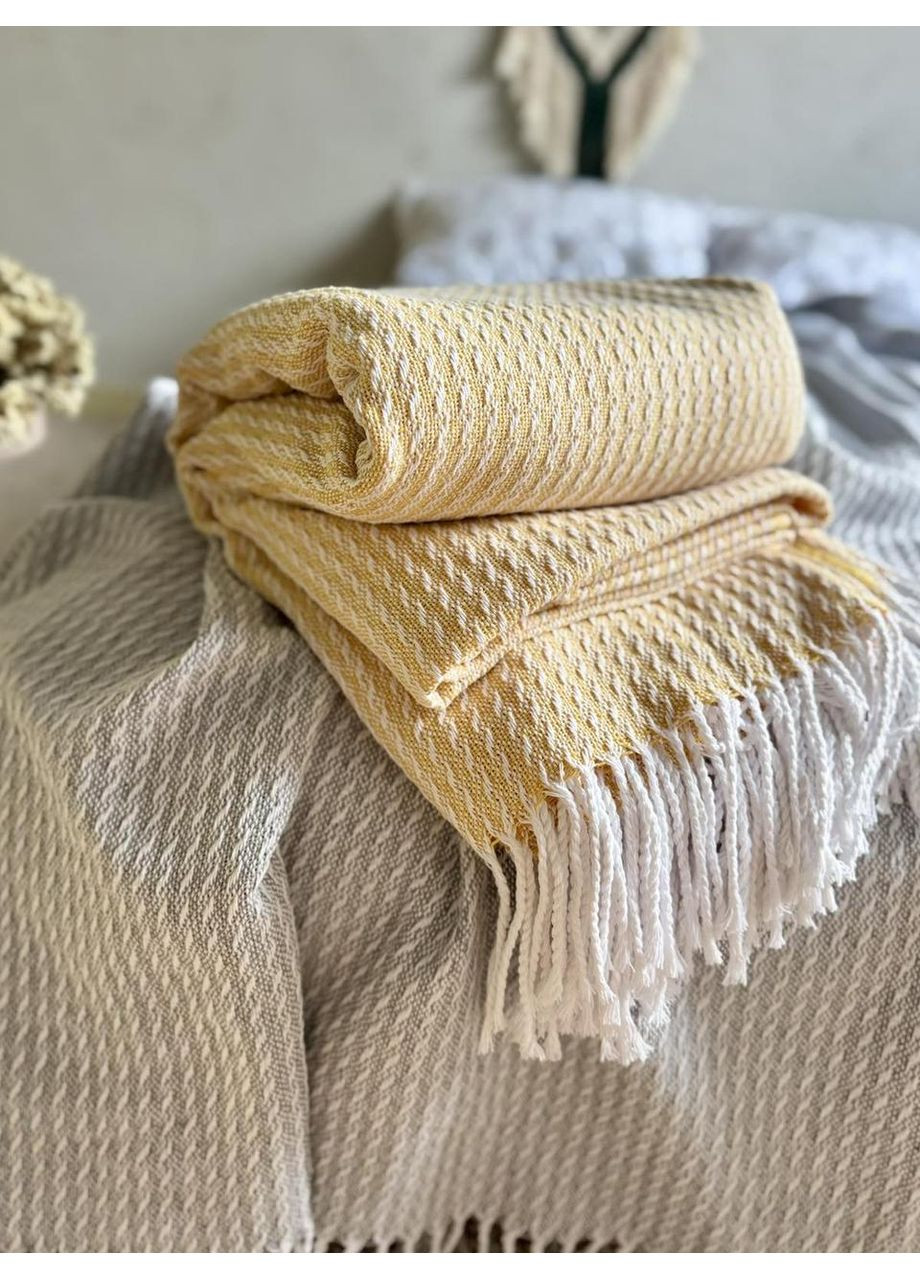 Плед Latvia хлопковый с бахромой Lanavitta (361852555)