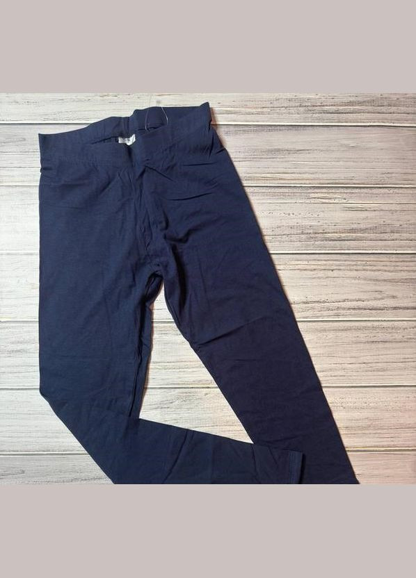 Темно-синие демисезонные леггинсы женские из хлопка темно синие Esmara