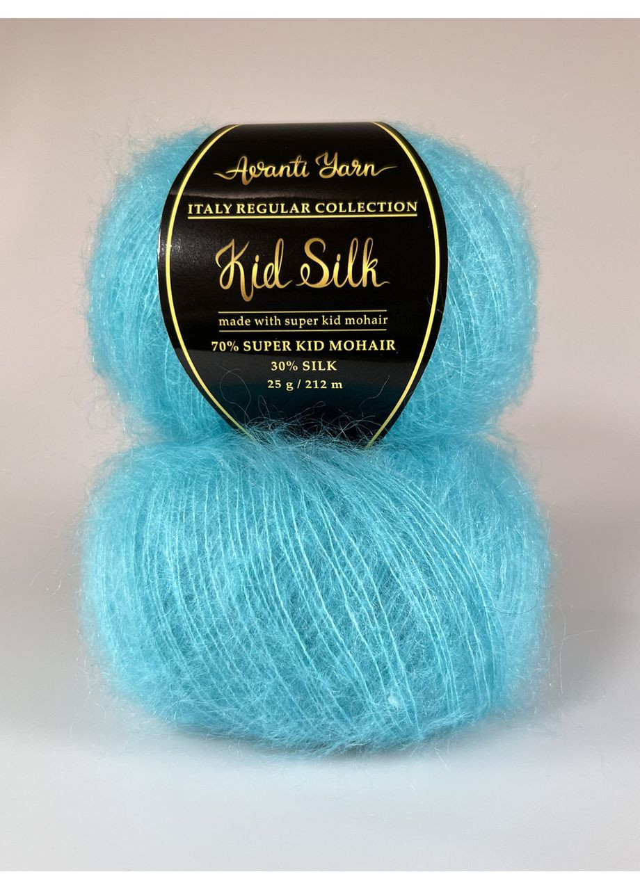 Пряжа Кид Мохер на шелке - 75 бирюзовый. Avanti (361878672)