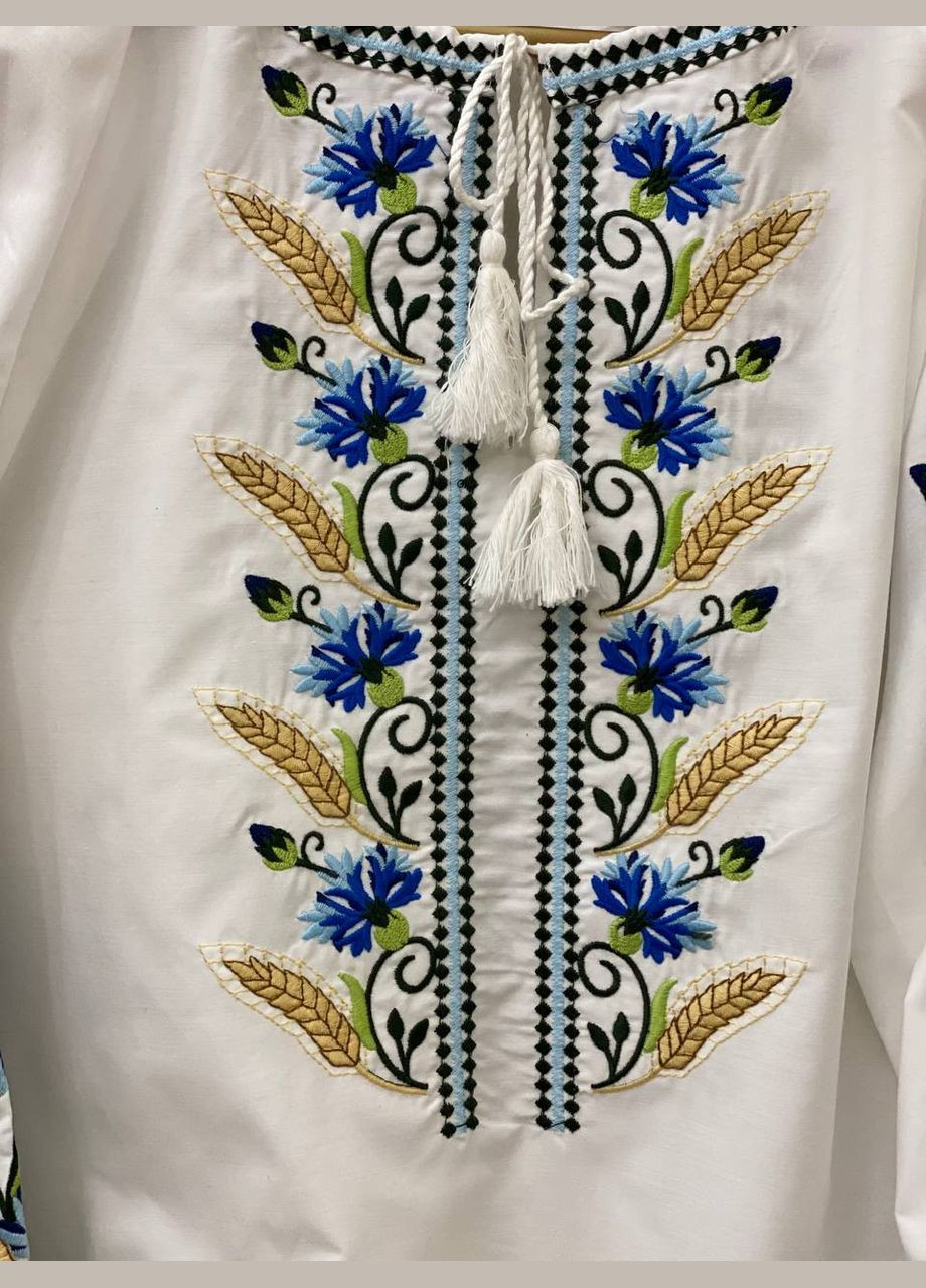 Жіноча вишиванка Волошки і колоски ESQ 6238 (317286722)