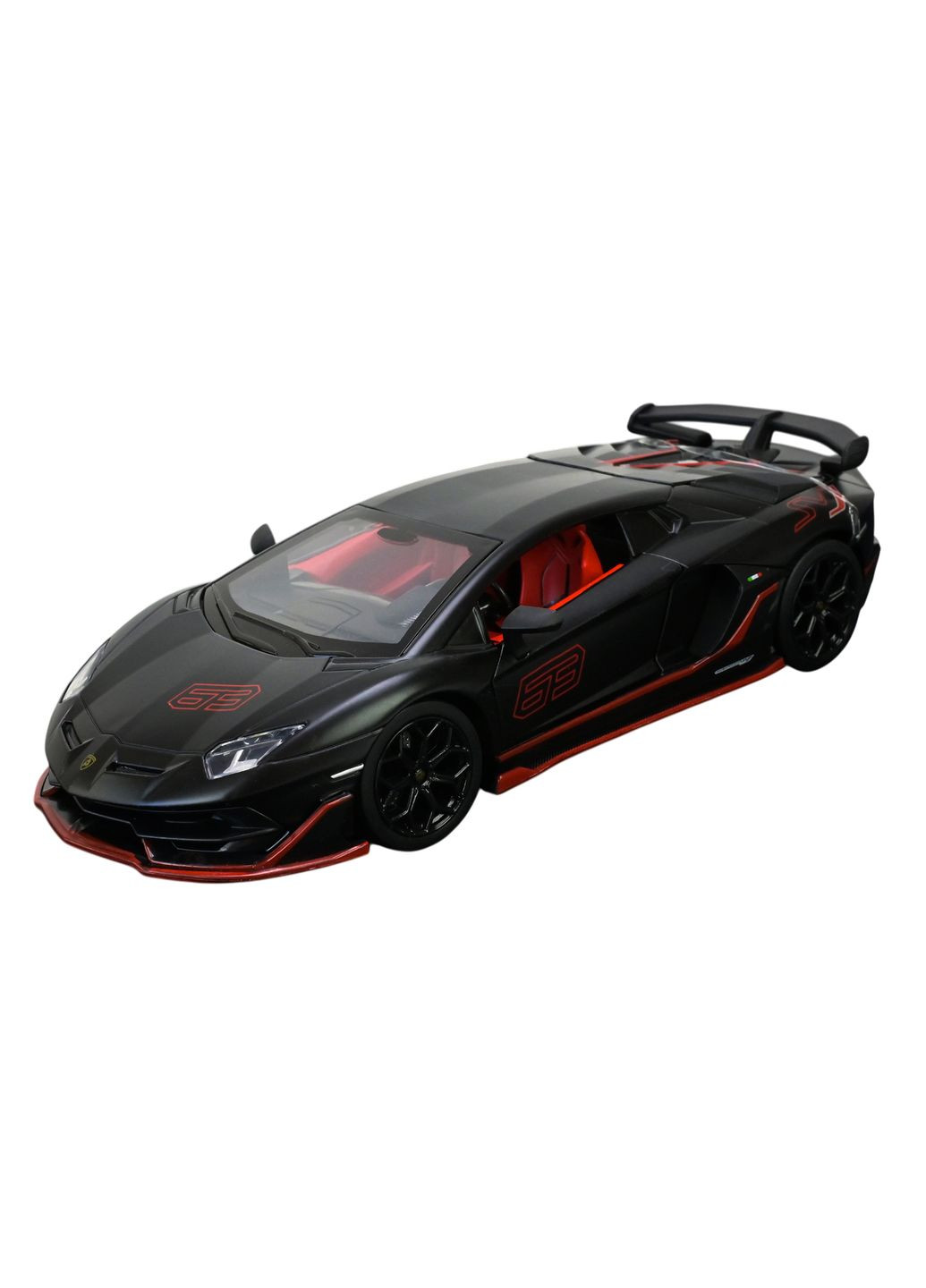 Машинка металлическая 68269A(MB), Lamborghini Aventador SVJ 1:24, свет, звук, откр. двери, в коробке (6906231359853) АВТОПРОМ (372925332)
