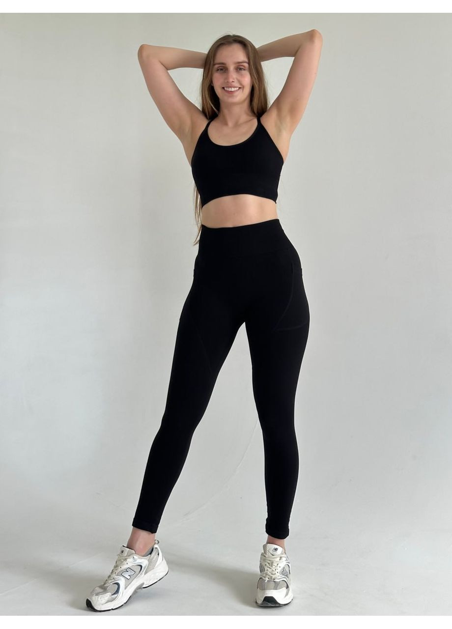 Лосины с карманами Strong Push up "Blaск" No Brand (361851322)