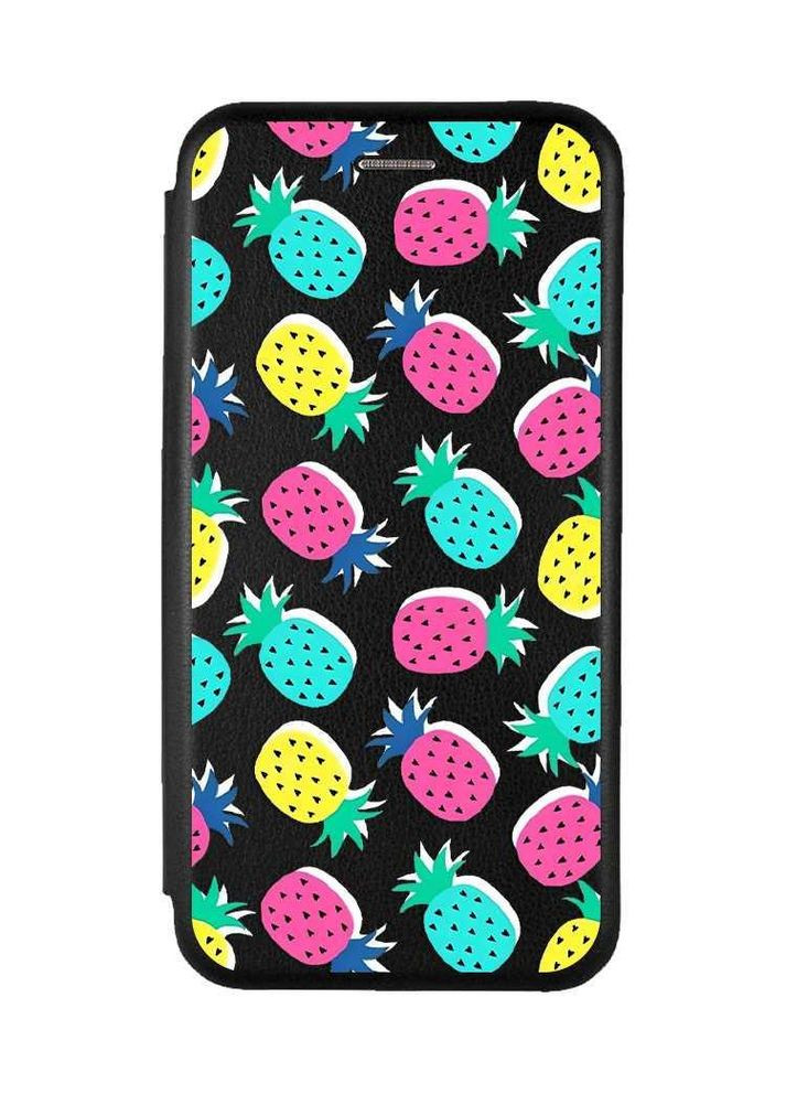 Чехол-книжка с рисунком для Samsung Galaxy A35 (A356):: Разноцветные ананасы (принт 346) CASE CONTROL (360702440)