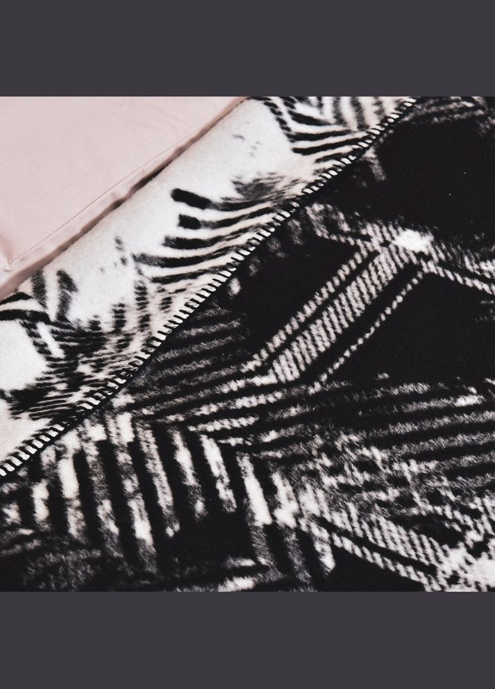 Плед покрывало Kassandra 150x220 см черный хлопковый хлопок натуральный IDEIA (334726462)