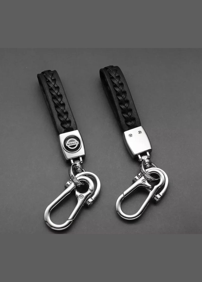 Брелок автомобільний шкіряний з карабіном (Ніссан) Nissan (330255064)