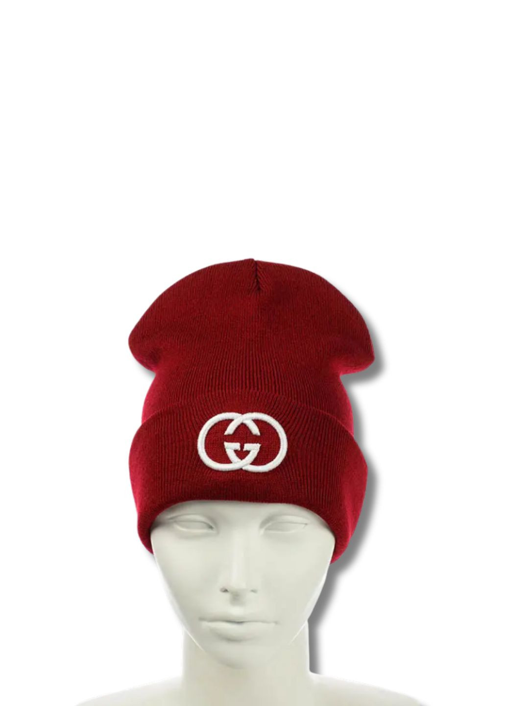 Шапка бини лонг с вышивкой Гуччи / Gucci No Brand Шапка з вишивкою (345557115)