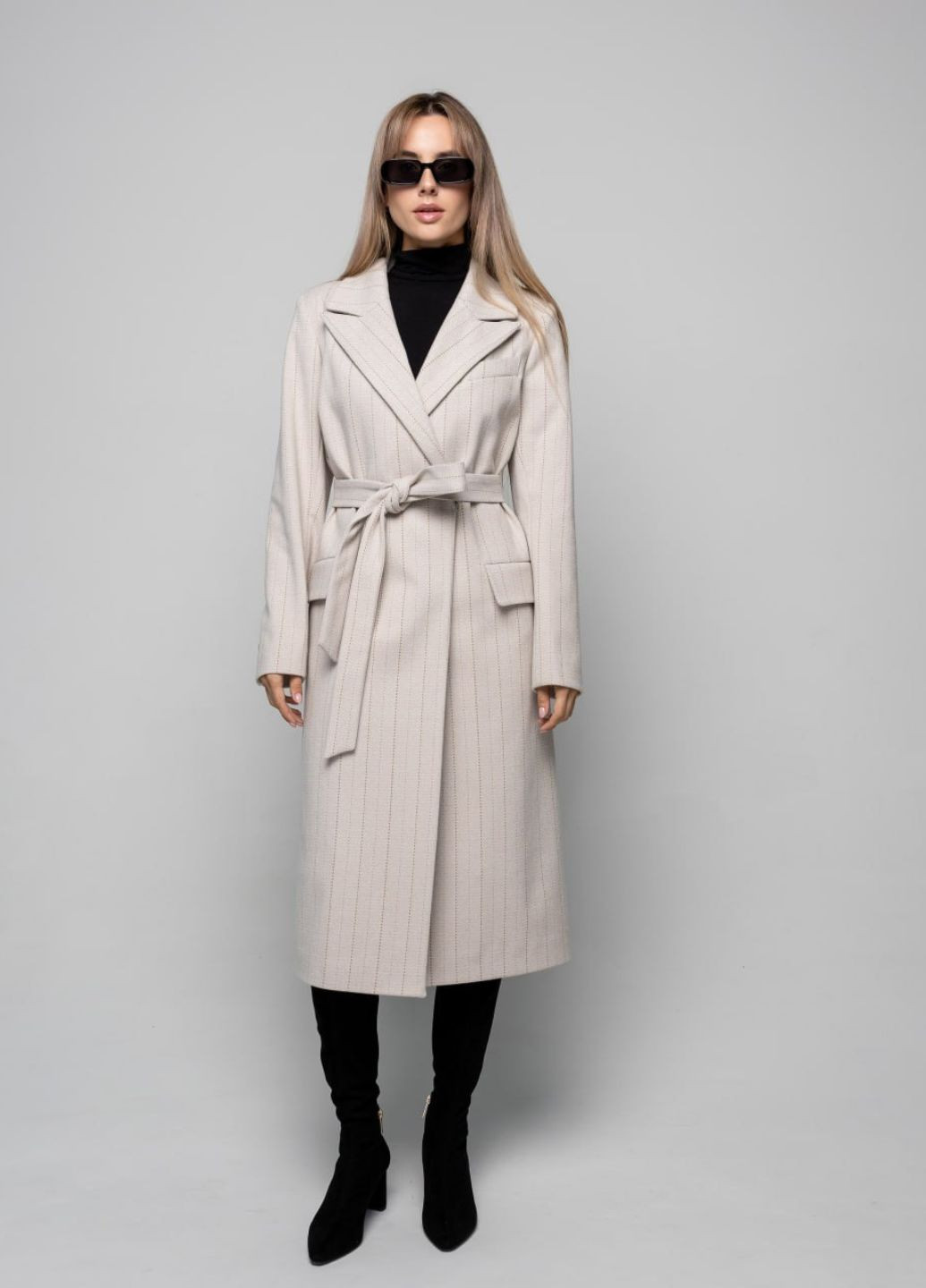 Кремове демісезонне Пальто Бостон кремове CHIUAS