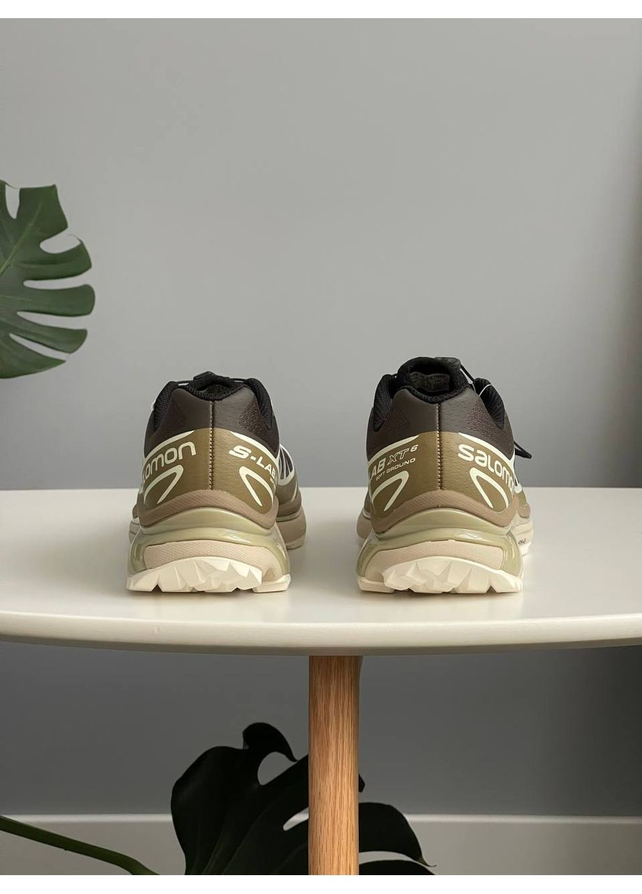 Кросівки жіночі і чоловічі Salomon XT-6 Soft Ground kangaroo brown beige | Саломон ХТ-6 коричневі бежеві No Brand коричневі демісезони (361308051)