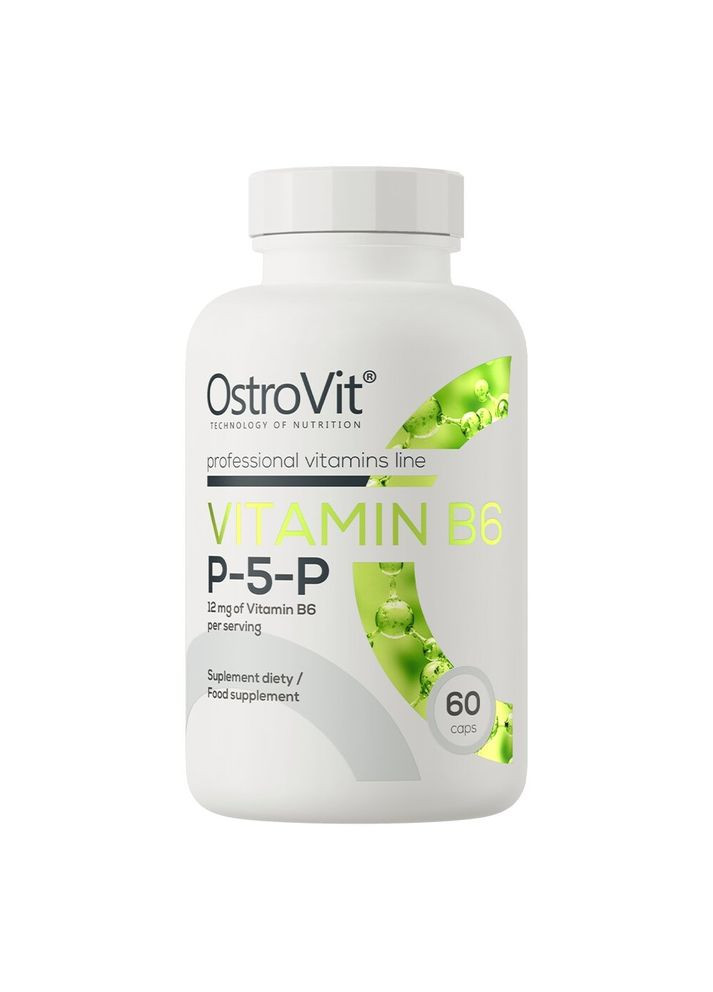 Витамины и минералы Vitamin B6 P-5-P, 60 капсул Ostrovit (322293339)