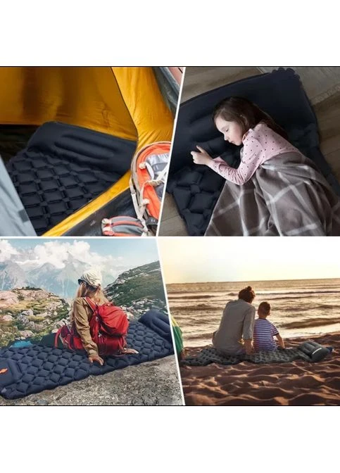 Надувний туристичний матрац 188х58х6см, Outdoor Sleeping / Похідний каремат з подушкою MDR No Brand (371794349)