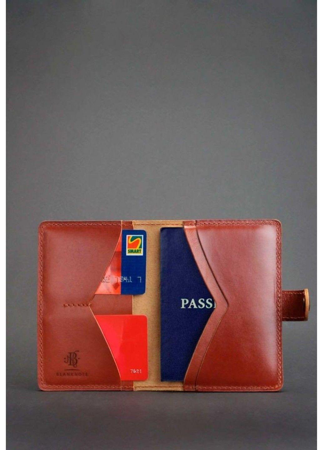 Обкладинка для паспорта зі шкіри 3.0 «Інді» bn-op-3-nn-ls BlankNote (293056355)