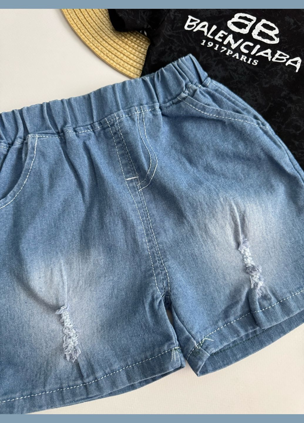 Комбінований демісезонний костюм для хлопчика на літо чорний верх 10869 No Brand