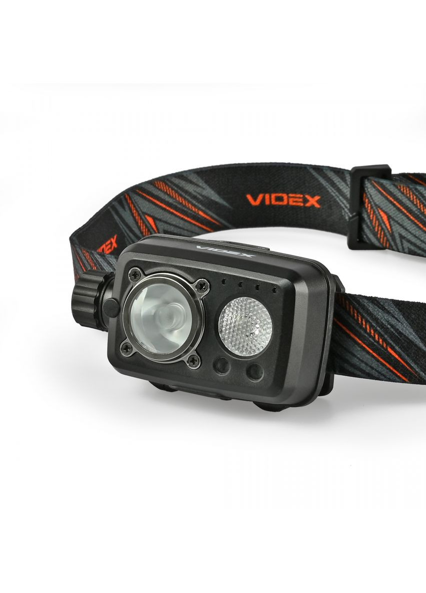 Налобний ліхтарик VLF-H189 600Lm 5000K до 185м, 8 режимів роботи, з червоним світлом Videx (349821324)