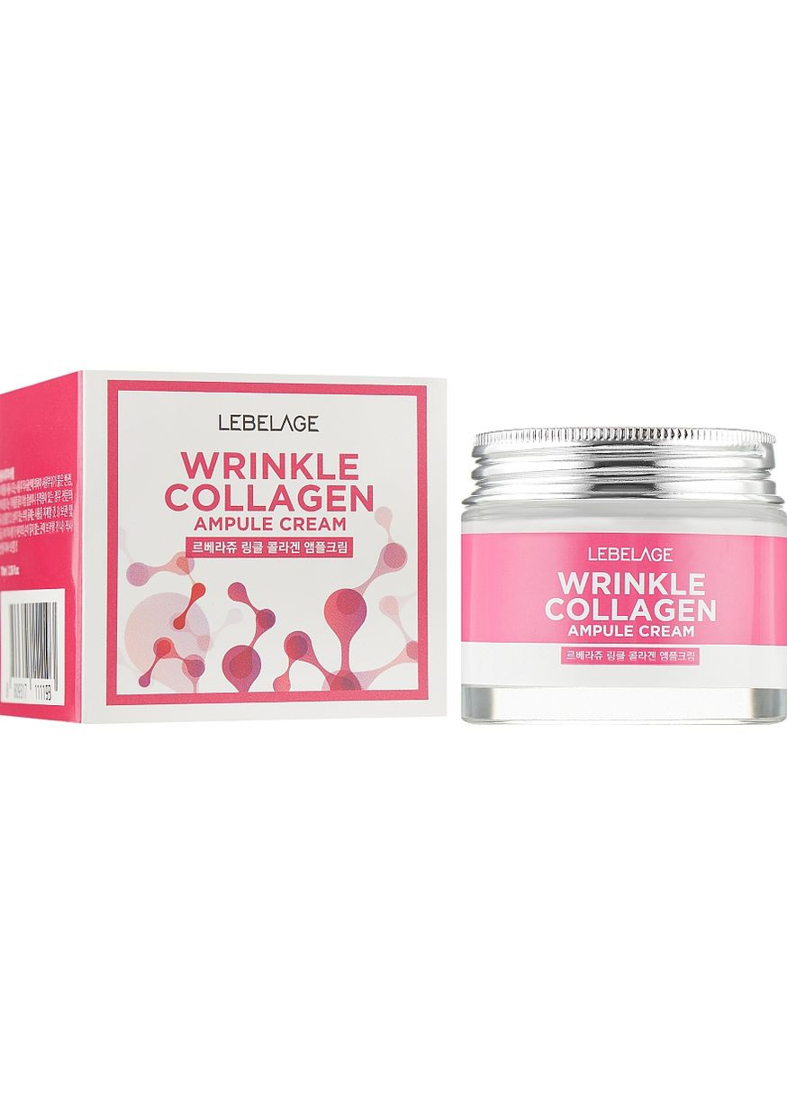 Ампульный крем для лица с коллагеном против морщин Wrinkle Collagen Ampule Cream 70ml (824472-11489) Lebelage (368658781)