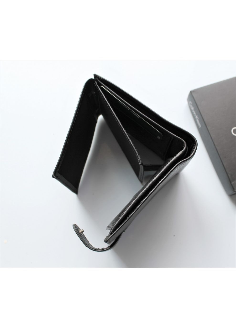 Чоловічий шкіряний гаманець Black No Brand (369365088)