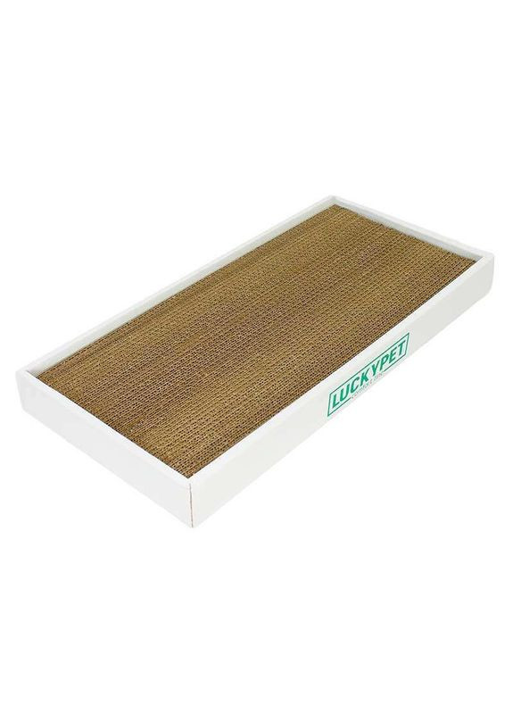 Еко-дряпка "Подіум" картон для котів Мини 24x50x5 см (4820224215204) Lucky Pet (327056133)