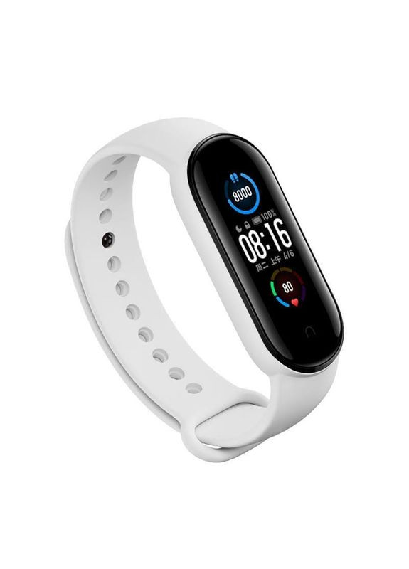 Ремінець для Xiaomi Mi Smart Band 5/Mi Smart Band 6 White (705072) BeCover (341491405)