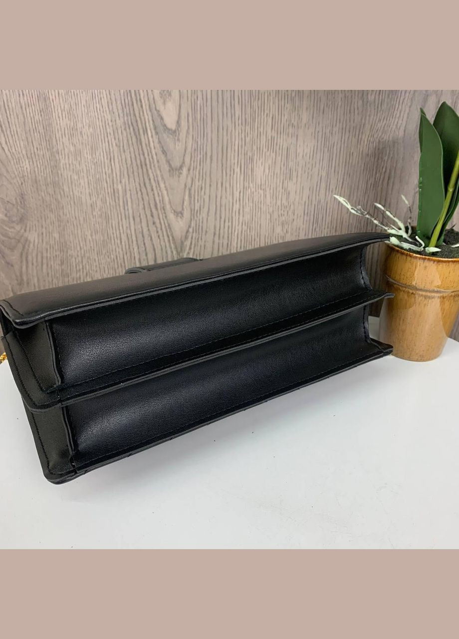 Стигана жіноча міні сумочка клатч на плече з пташками екокожа чорна (sku_1198) No Brand (330575755)