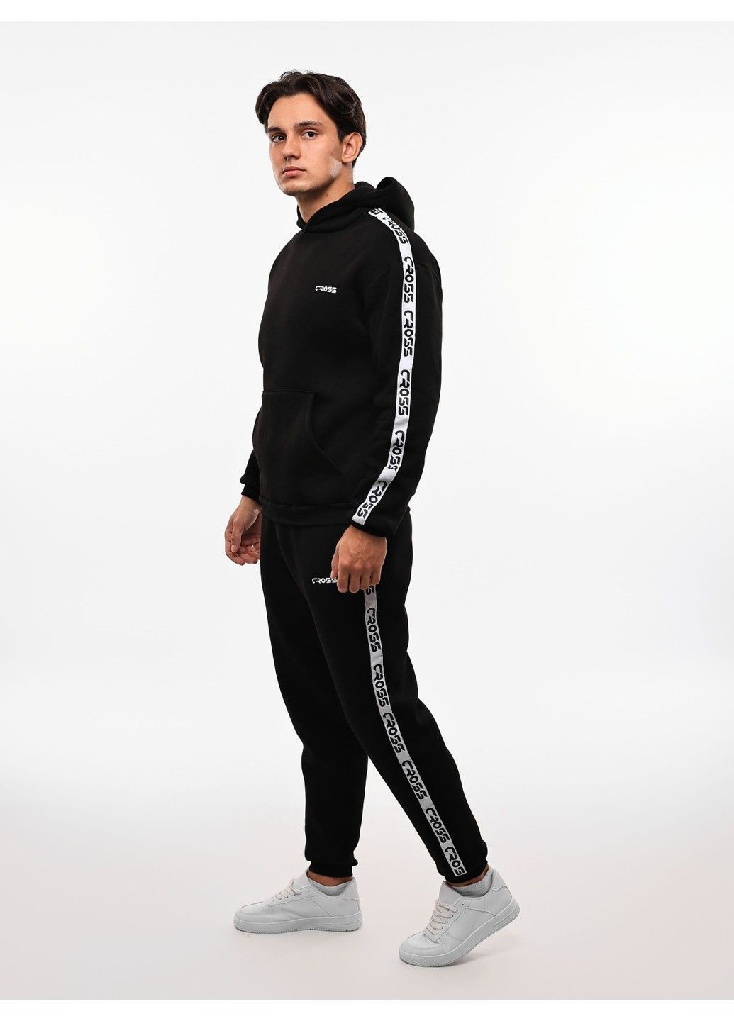 Чорний спортивний костюм чоловічий No Brand