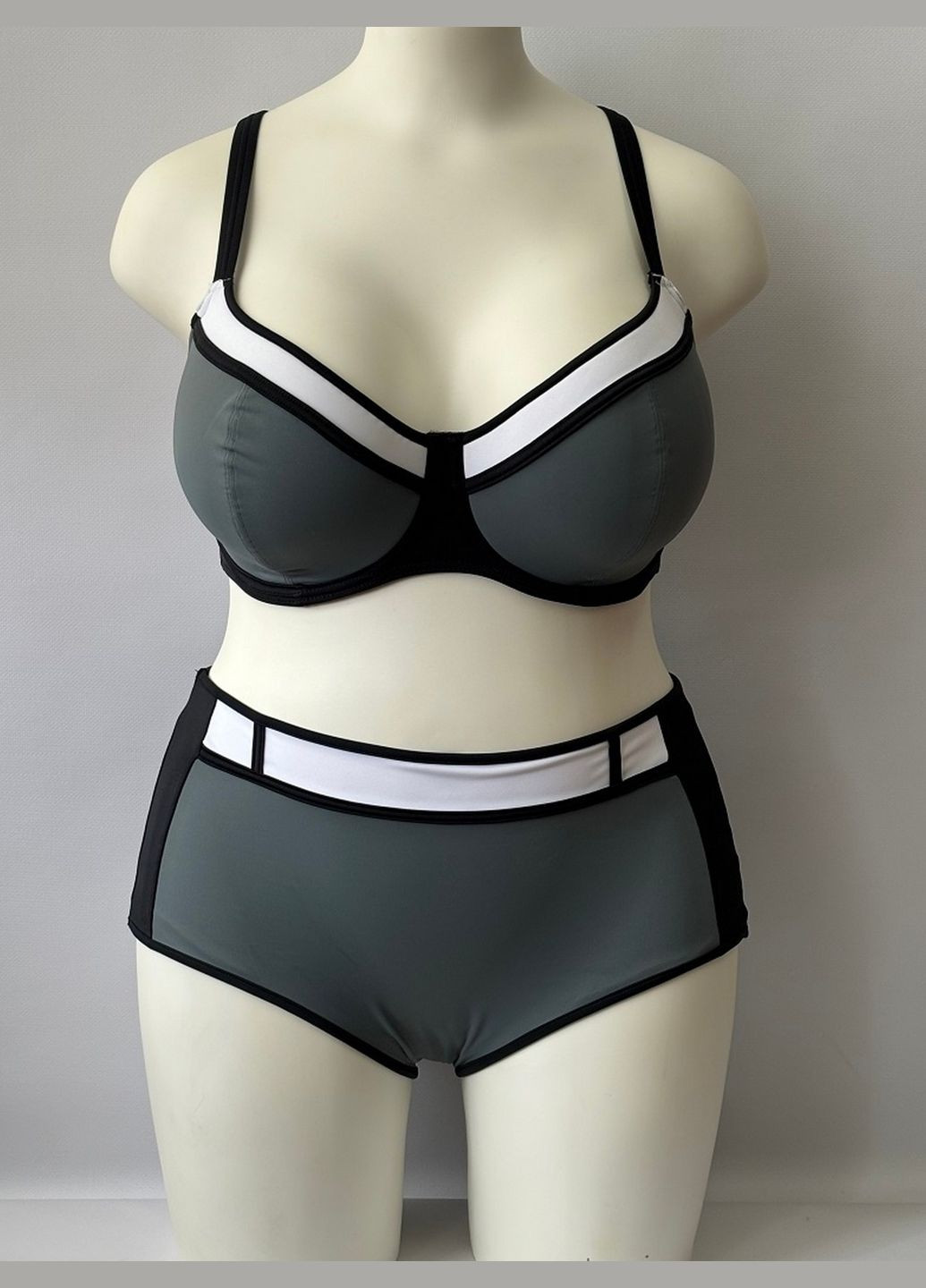 Комбинированный летний купальник раздельный 3965-3967 раздельный, халтер Freya Bondi