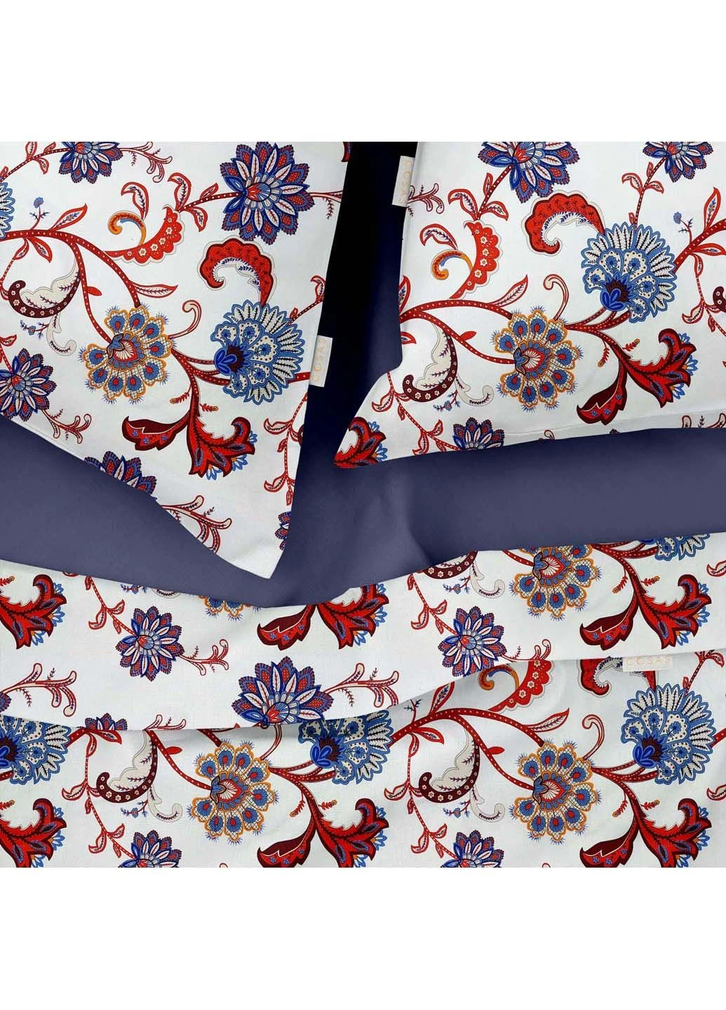 Двуспальная постель с простыней на резинке Ethnic Flower CS5 180х220 см Cosas (307387412)