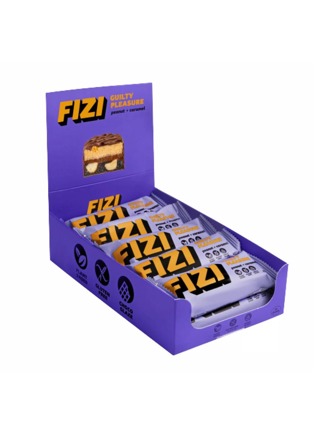 Chocolate Bar - 10х45g Peanut-Caramel (Пошкоджена упаковка) FIZI (380953846)