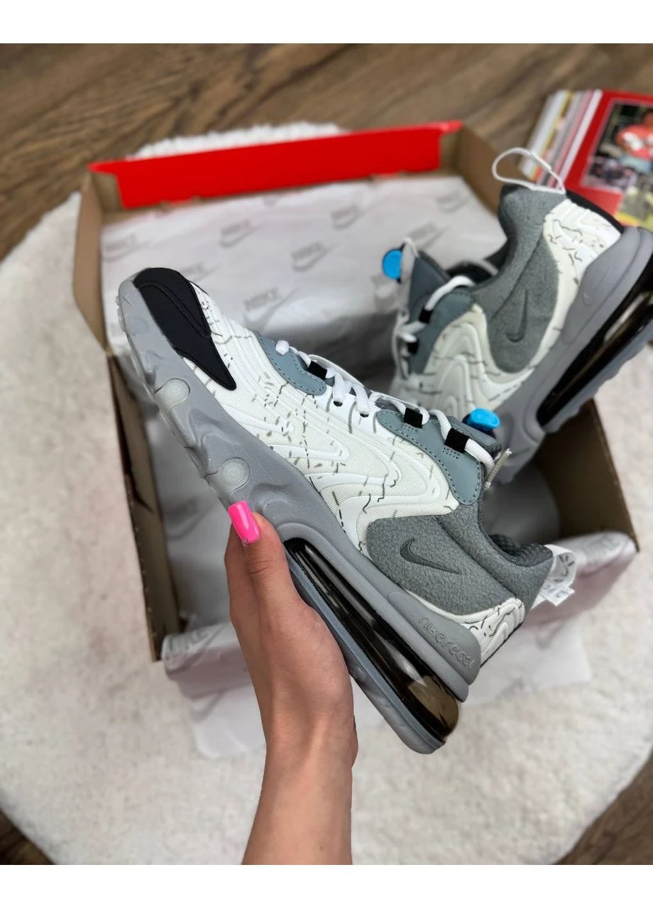 Цветные демисезонные кроссовки мужские nike air max 270 react x travis scott найк аир макс 270 No Brand