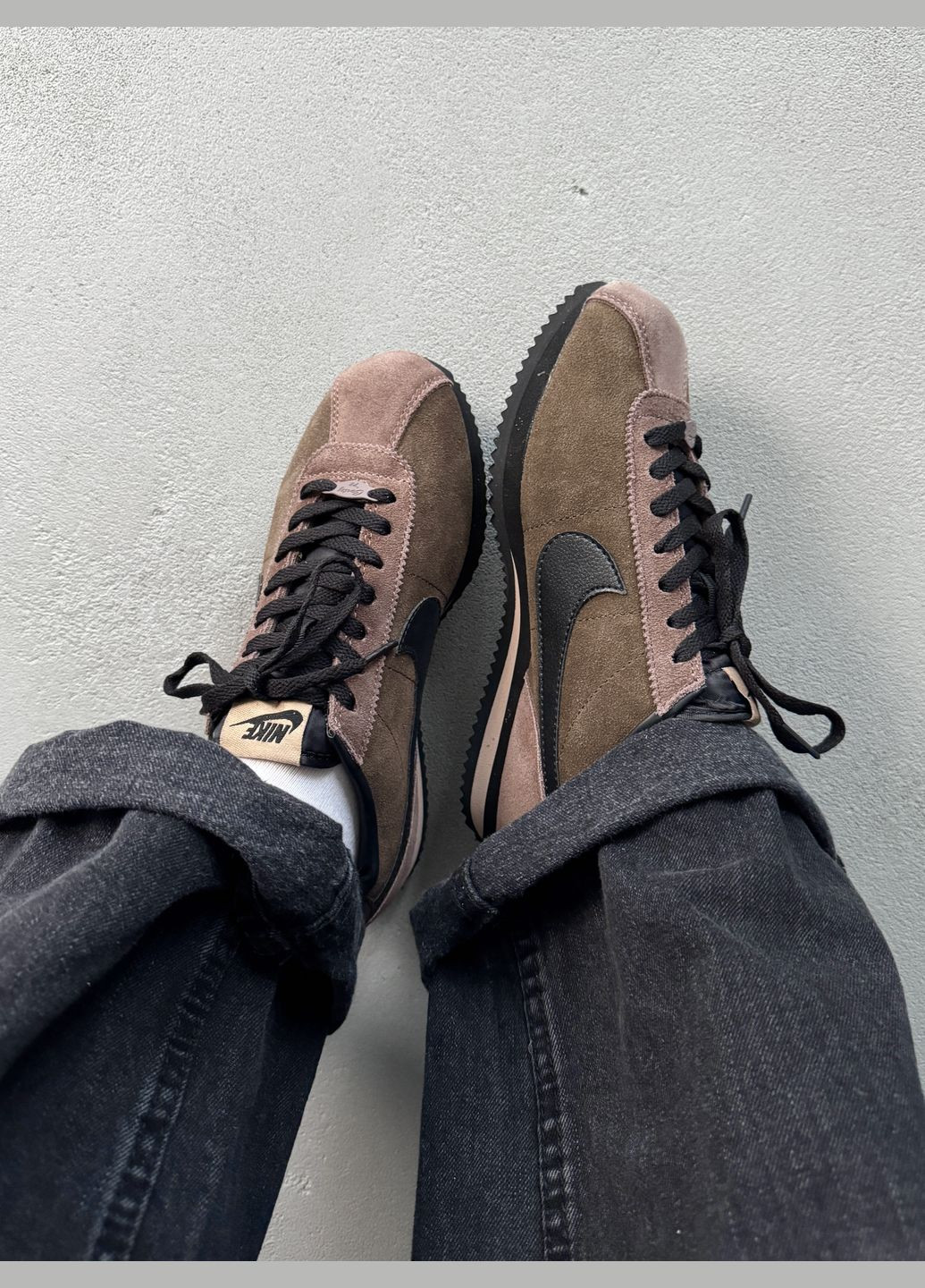 Коричневі Осінні кросівки чоловічі і жіночі nike cortez brown | найк кортез коричневі No Brand