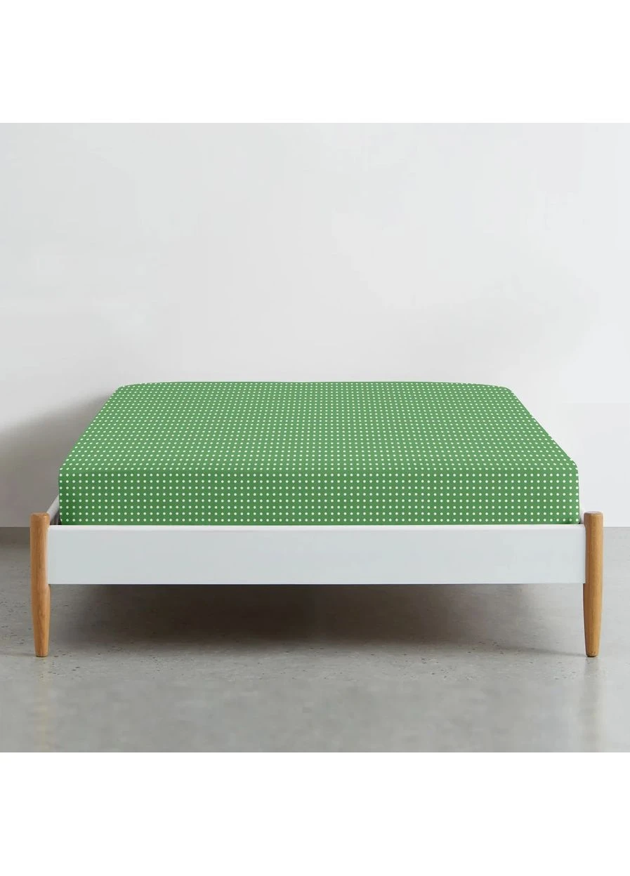 Простыня на резинке 100х200 GREEN DOTS (4822052285237) Cosas (361162960)
