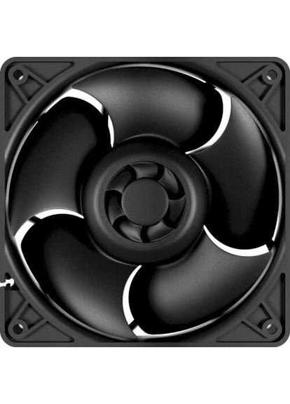 Вентилятор, S12038-8K, Black, 120х120х38 мм, 800-8000 об/хв, 4-pin (PWM, 30 см), подвійний шарикопідшипник з латунним корпусом Arctic (395349530)