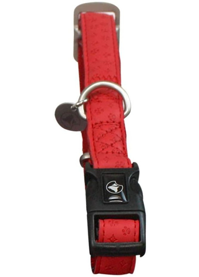 Ошейник для собак 48-70 см из экокожи с тиснением MYLORD красный (8023222063051) Croci (311671746)