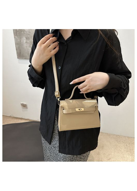 Женская сумка 6184 кросс-боди бежевая No Brand (313235571)