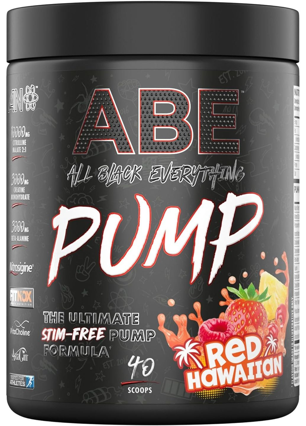 Передтренувальний комплекс ABE Pump 500 g (Red Hawaiian) Applied Nutrition (296188531)