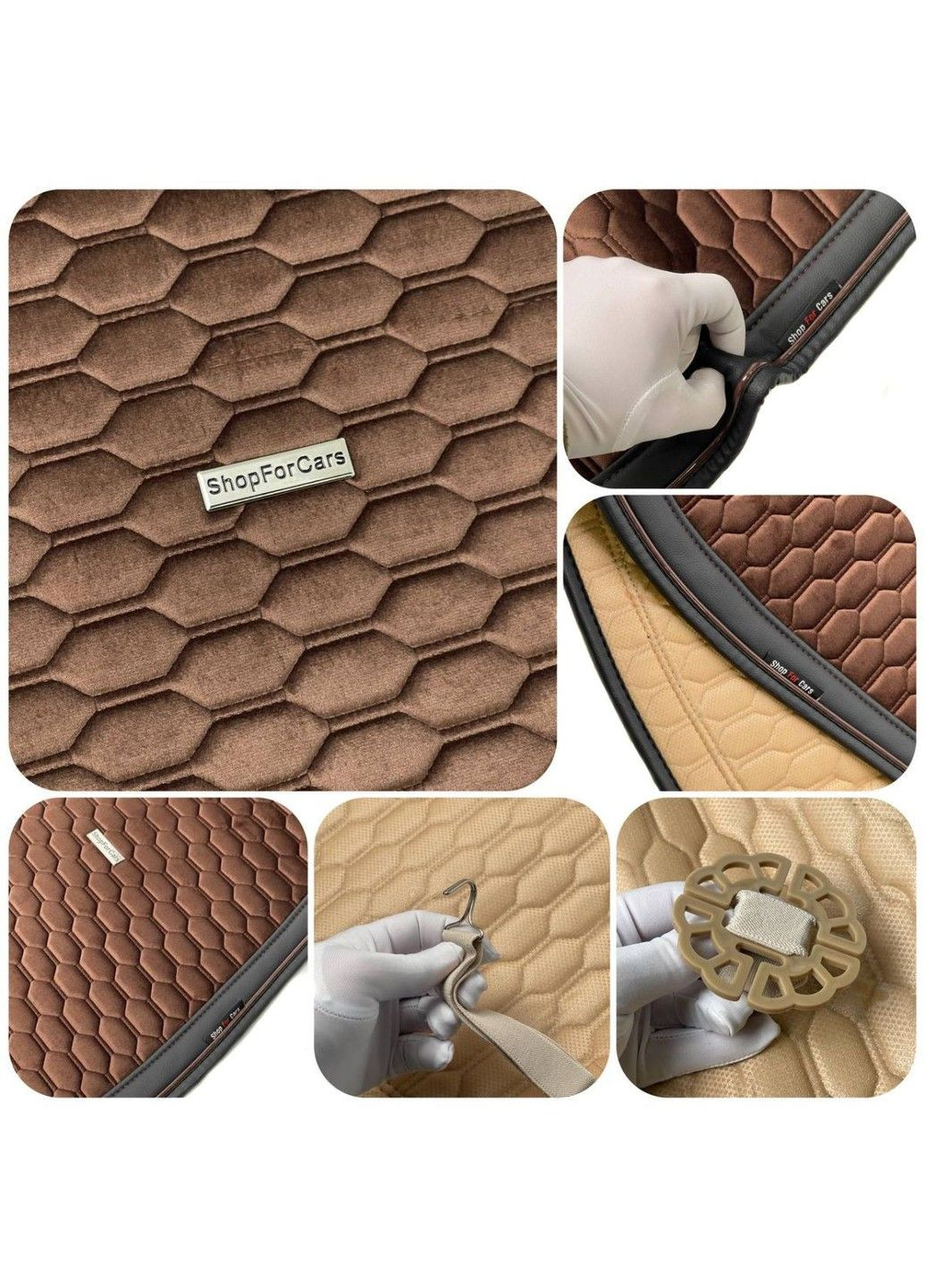 Накидки для передних сидений Алькантара Palermo Premium Черные Красный кант 2 шт S4C (338624748)