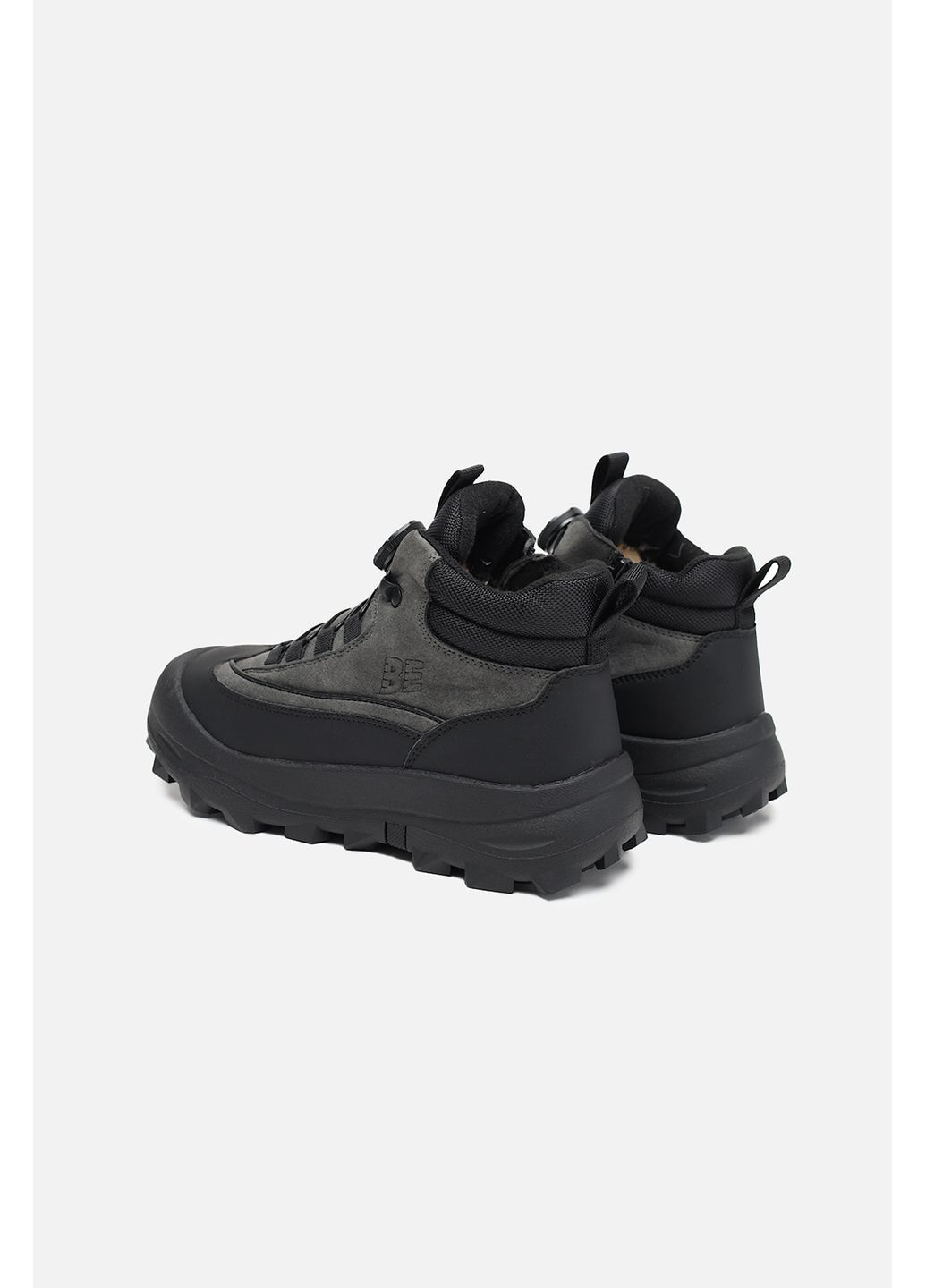 Серые зимние ботинки для мальчика цвет серый цб-00286228 Kimboo