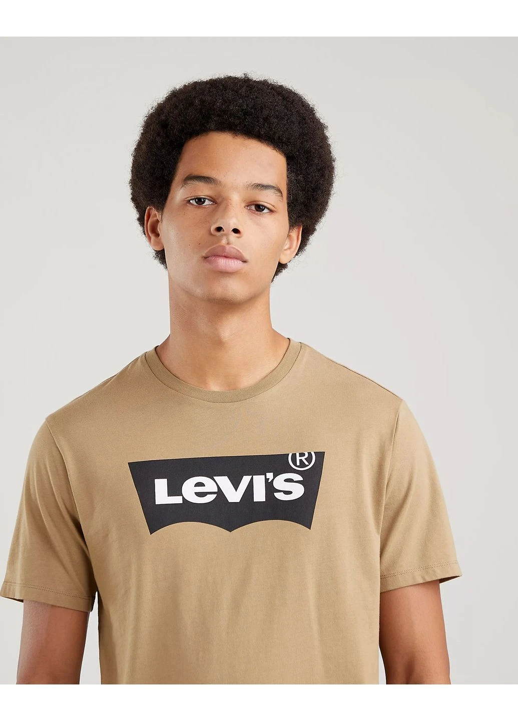 Бежева футболка з бавовни Levi's