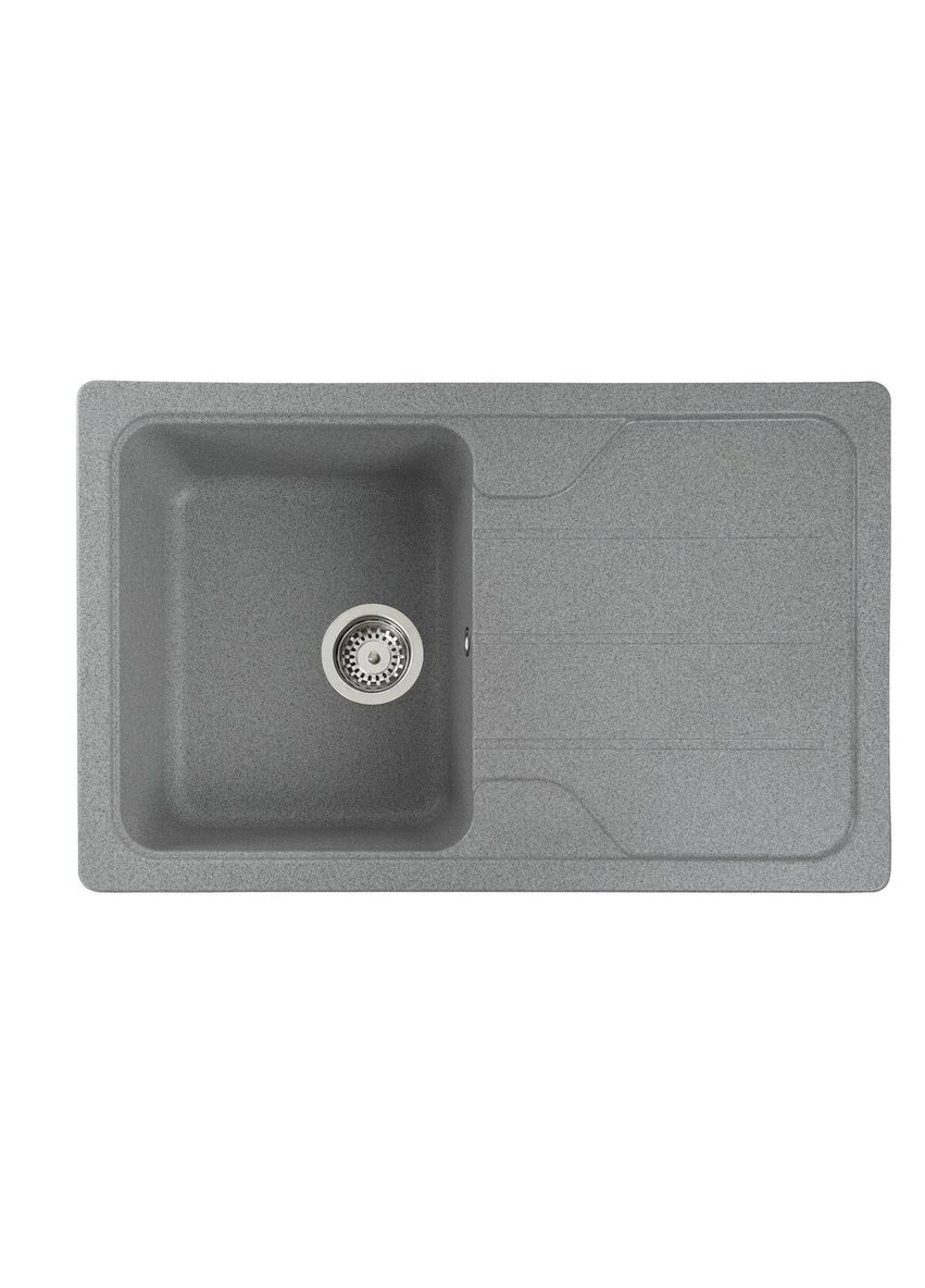 Гранитная мойка для кухни Platinum 7850 VERONA матовая Серая Valeso (399204222)