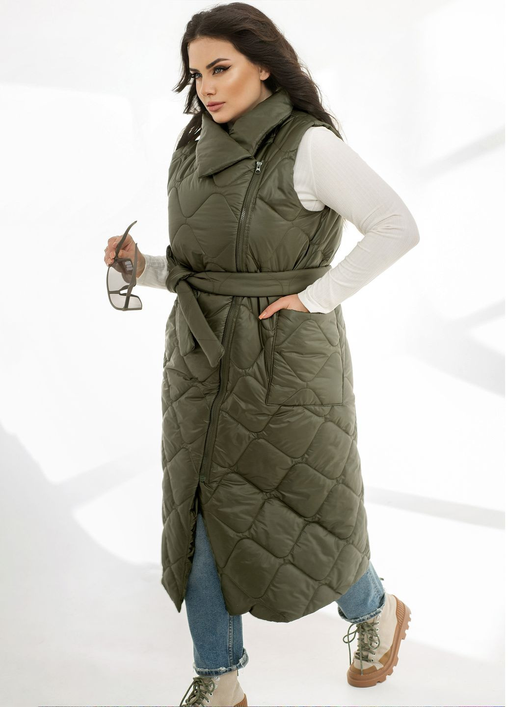 Удлиненная жилетка No Brand (317311179)