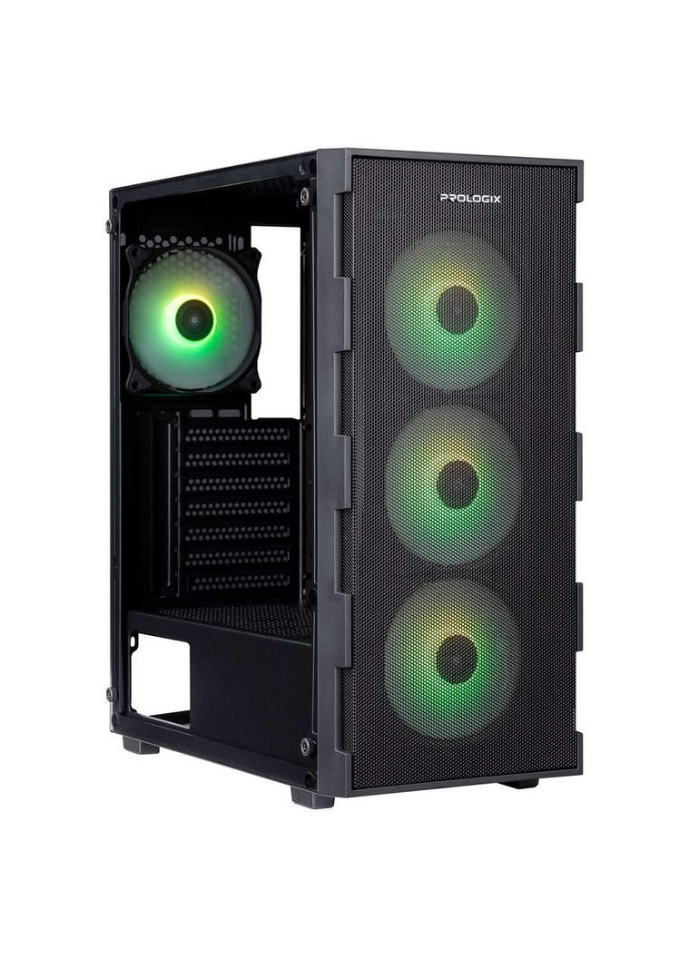 Корпус E115 Tempered Glass&Mesh Black Prologix (361031771)