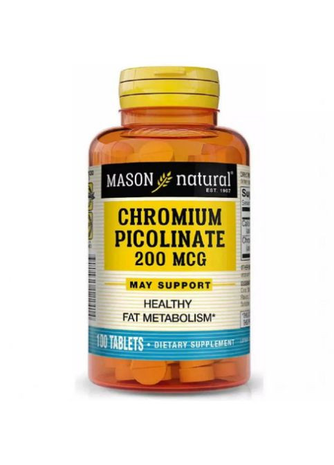 Chromium Picolinate 200 mcg 100 Tabs Mason Natural (288050787)