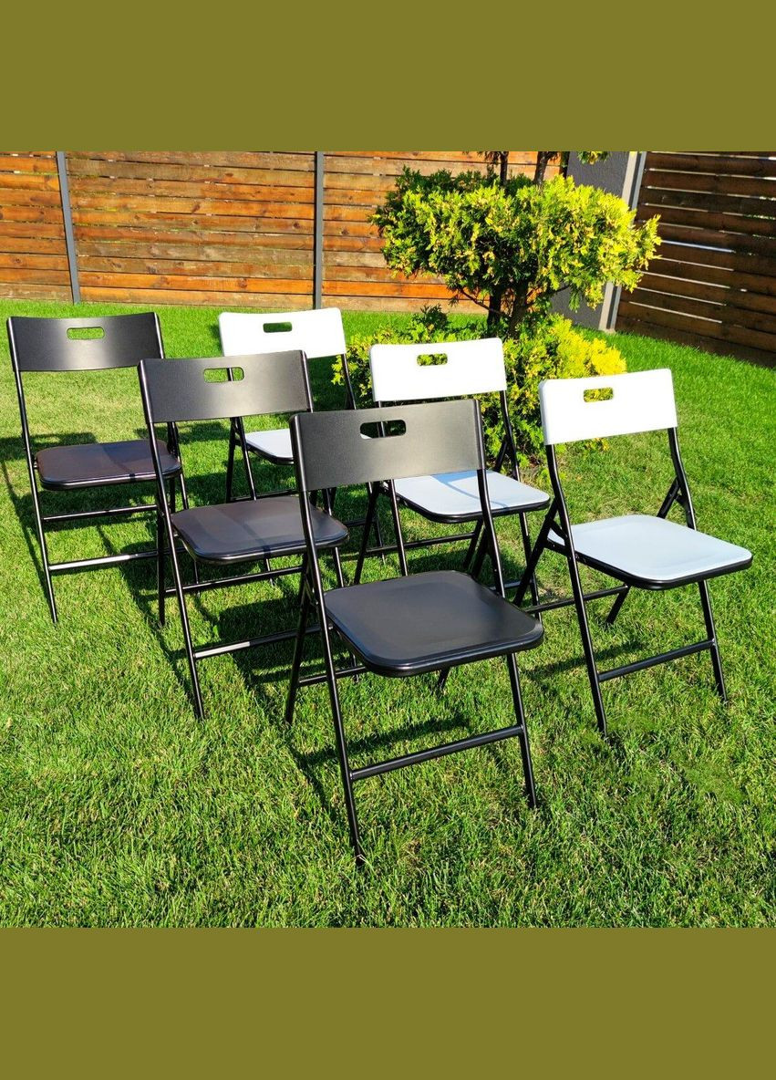 Складной стілець 46*42,5*86см чорний (3DPanda-1611) Sticker Wall (323154732)