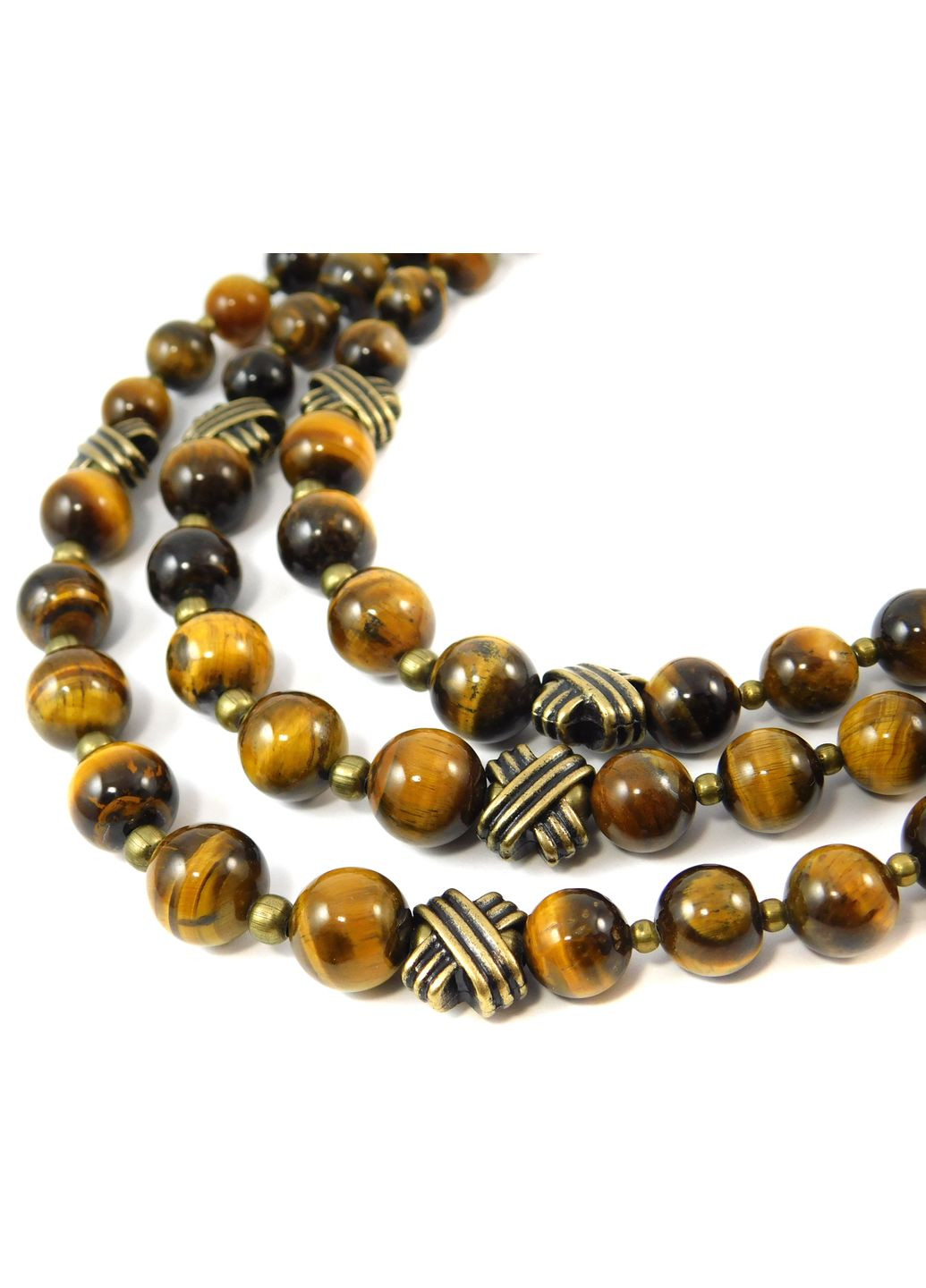 Ожерелье "Тома" Тигровый глаз Fursa fashion (322314922)