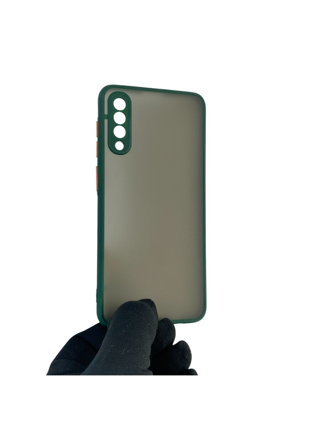 Чохол для телефона Galaxy A30s (SM-A307F) з високими бортами із захистом камери на самсунг а30с темно-зелений Samsung (366389157)