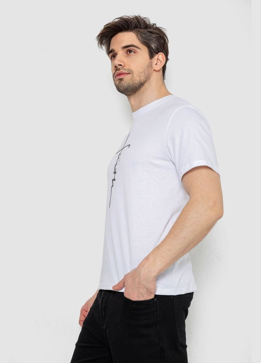 Белая футболка мужская с принтом. Ager