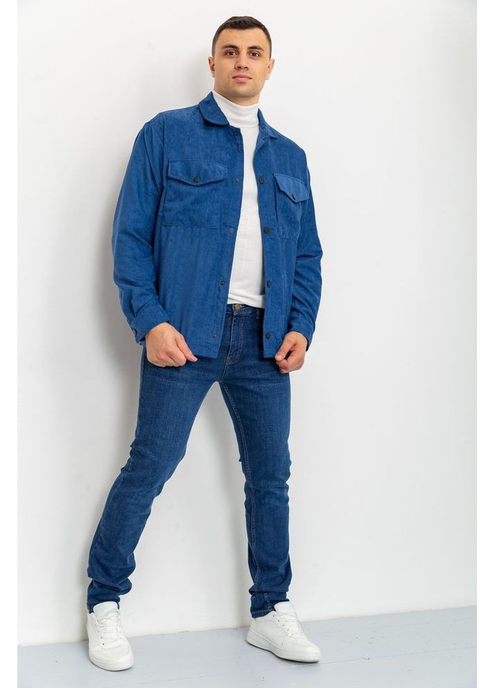 Синяя демисезонная ветровка мужская на кнопках,, 131r3022-1 Ager