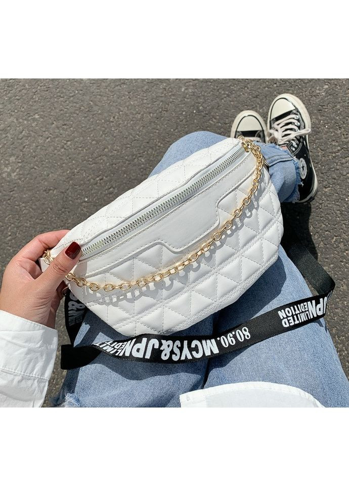 Міні сумка клатч жіноча біла з еко-шкіри через плече ProDobro (363259822)