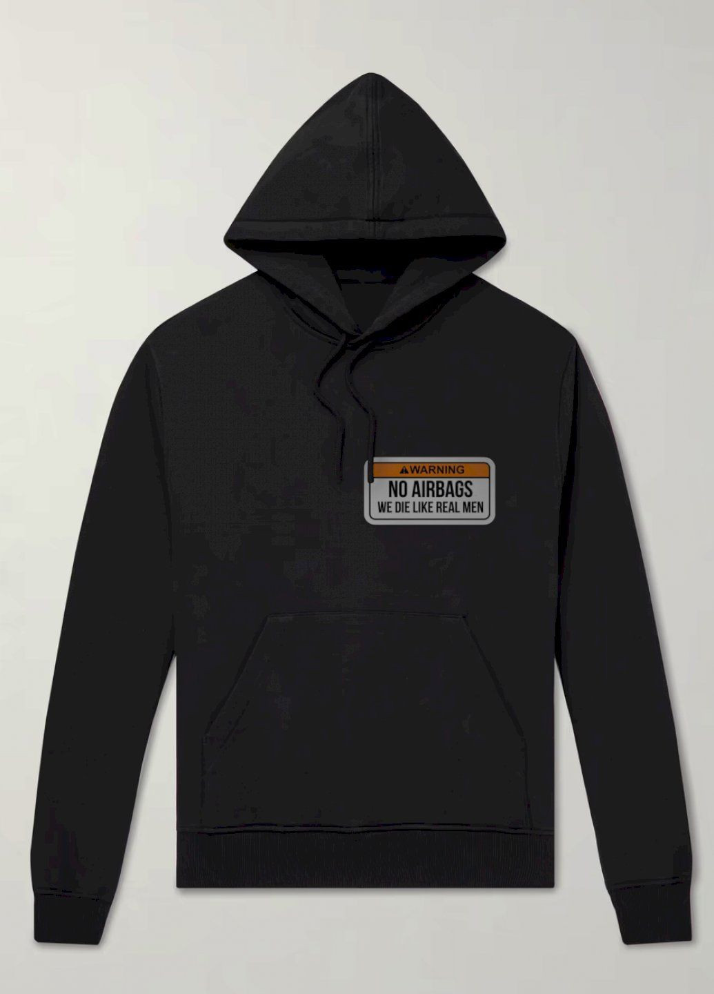 Чорний худі чоловіча чорна з флісом YAPPI малюнок (305003860)